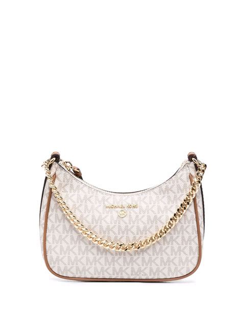 michael kors jet set charm small shoulder bag|Michael Michael Kors Logo Jet Set Charm Top Zip Pochette .